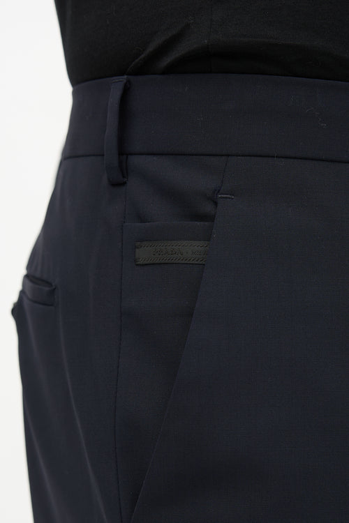 Prada Cuffed Straight Leg Trouser