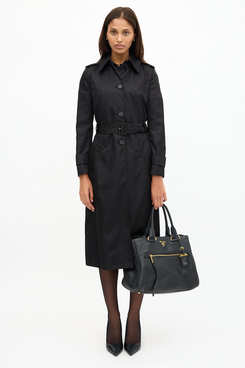 Prada Daino Leather Tote Bag