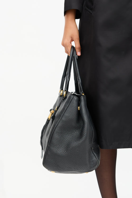 Prada Daino Leather Tote Bag