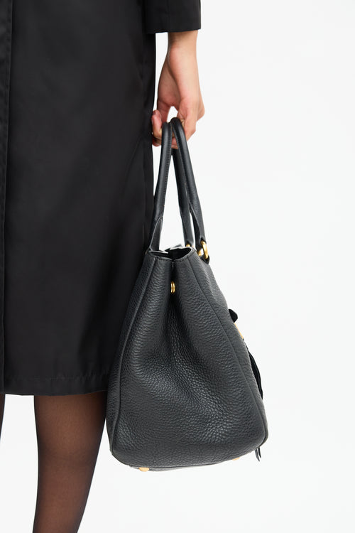 Prada Daino Leather Tote Bag