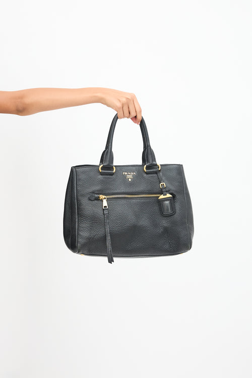 Prada Daino Leather Tote Bag