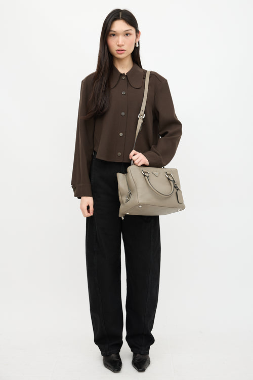 Prada Daino Leather Tote Bag