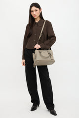 Prada Daino Leather Tote Bag