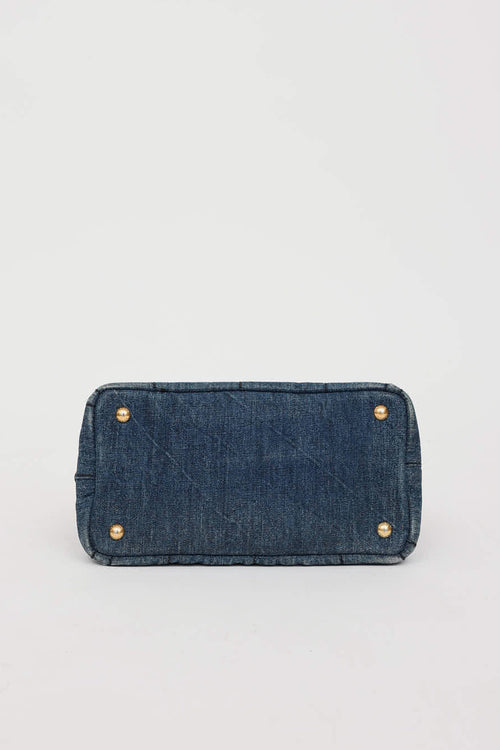 Prada Denim Canapa Tote Bag