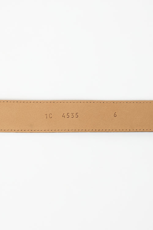 Prada Distressed Leather Belt