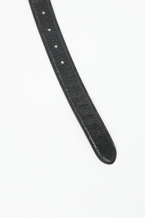 Prada Distressed Leather Belt