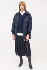 Prada Down Hooded Puffer Coat