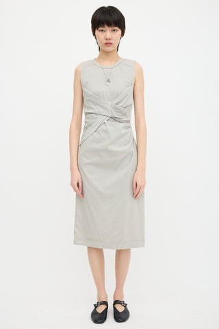 Prada Draped Midi Dress