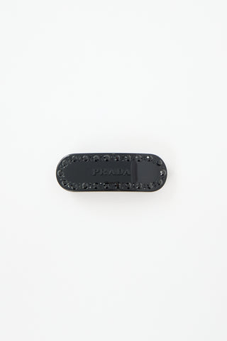 Prada Embellished Plexiglass Hair Clip