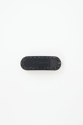 Prada Embellished Plexiglass Hair Clip