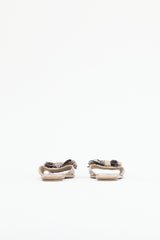 Prada Embossed Leather Bow Slide