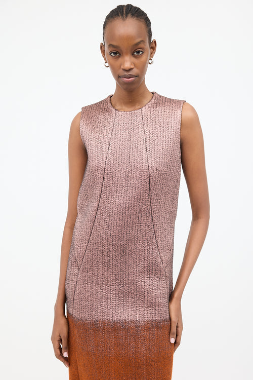 Prada FW 2007 Silk & Wool Two Tone Dress