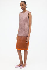 Prada FW 2007 Silk & Wool Two Tone Dress