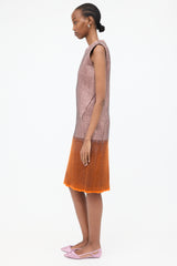 Prada FW 2007 Silk & Wool Two Tone Dress