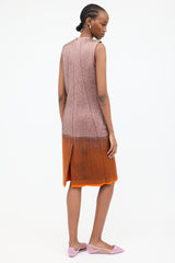 Prada FW 2007 Silk & Wool Two Tone Dress