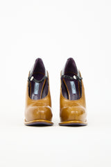 Prada FW 2012 Brown & Black Leather Platform Heel