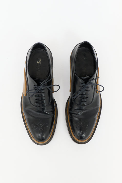 Prada FW 2015 Leather Brogue Oxford