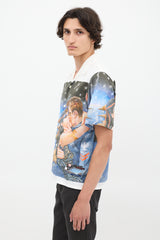 Prada FW 2016 Blue & Multicolour Impossible True Love Shirt