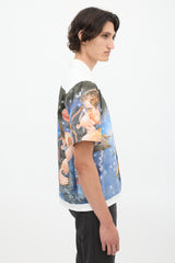 Prada FW 2016 Blue & Multicolour Impossible True Love Shirt