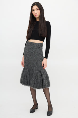 Prada FW 2017 Ruffled Skirt