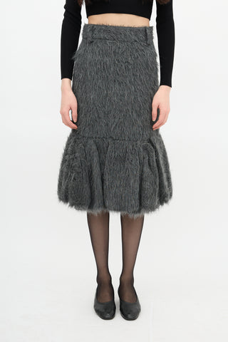 Prada FW 2017 Ruffled Skirt