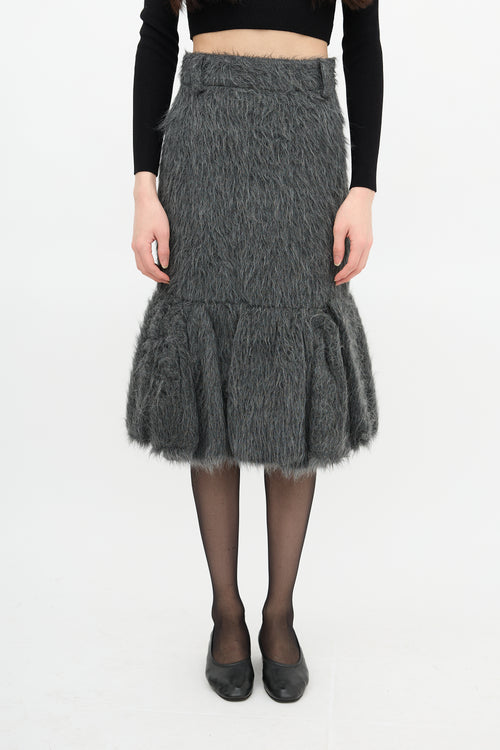 Prada FW 2017 Ruffled Skirt