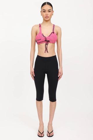 Prada FW17 Wool Knit Bralette Top