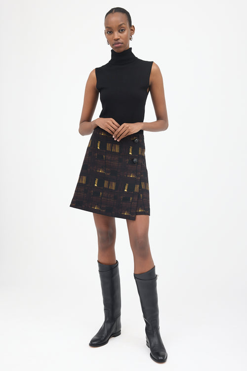 Prada FW 2010 Wool Printed Skirt