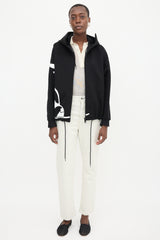 Prada FW 2018 Graphic Zip Hoodie