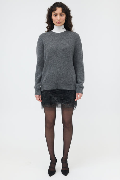 Prada Fall 2022 Logo Wool Sweater