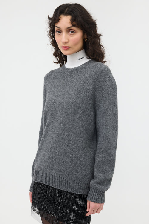 Prada Fall 2022 Logo Wool Sweater