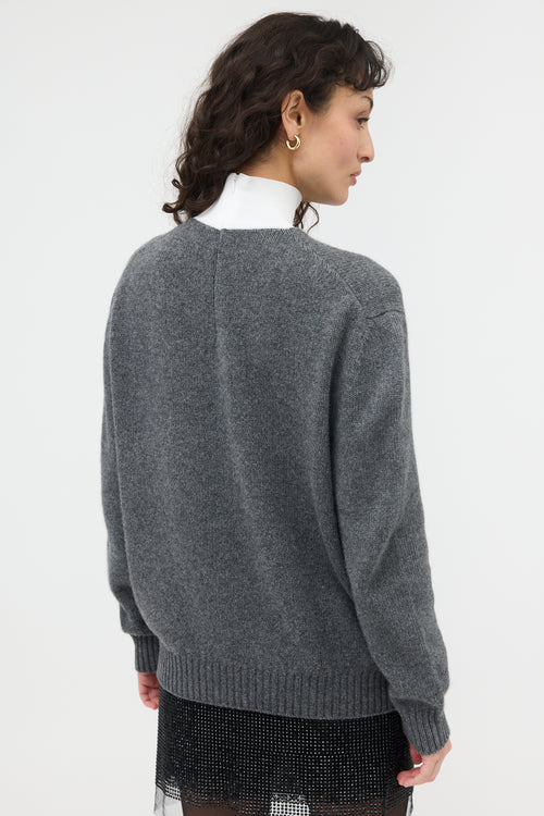 Prada Fall 2022 Logo Wool Sweater
