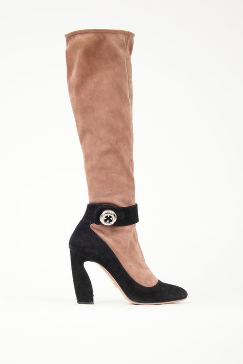 Prada Fall 2011 Suede Mary Jane Boot