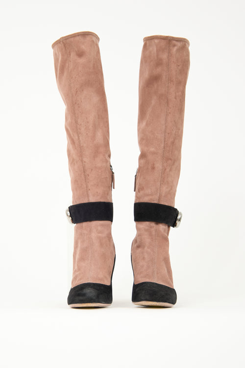Prada Fall 2011 Suede Mary Jane Boot