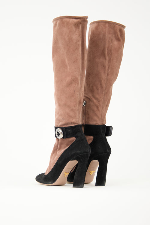Prada Fall 2011 Suede Mary Jane Boot