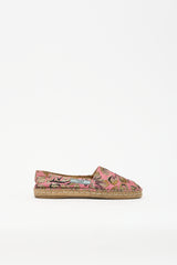 Prada Floral Brocade Espadrille Flat