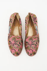 Prada Floral Brocade Espadrille Flat