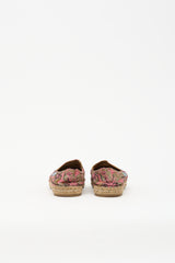 Prada Floral Brocade Espadrille Flat