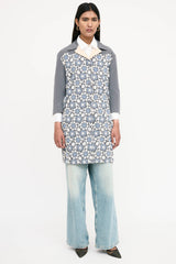 Prada Silk Floral Crochet Coat