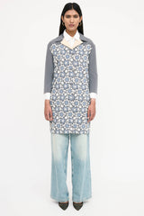 Prada Silk Floral Crochet Coat