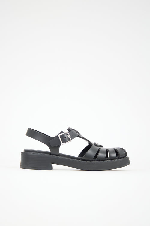 Prada Foam Rubber Logo Sandal