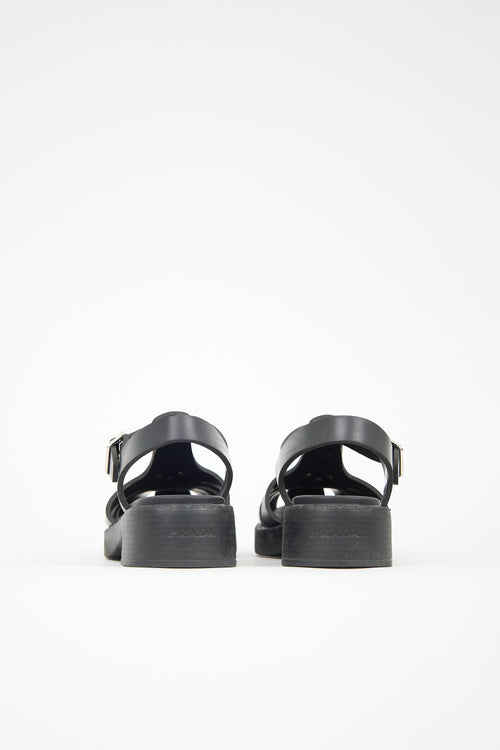 Prada Foam Rubber Logo Sandal