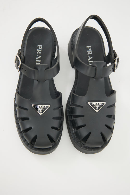 Prada Foam Rubber Logo Sandal