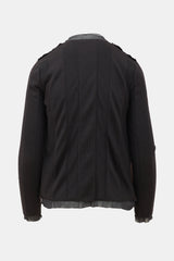 Prada 2000s Silk & Fur Cardigan