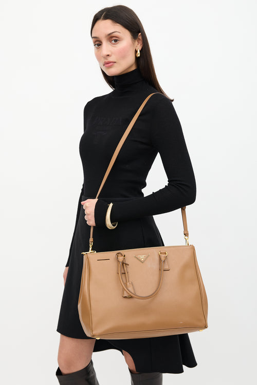 Prada Saffiano Leather Galleria Bag