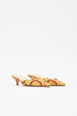 Prada Satin Pointed Toe Mule
