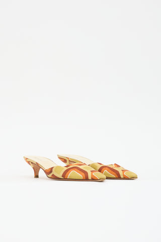 Prada Satin Pointed Toe Mule