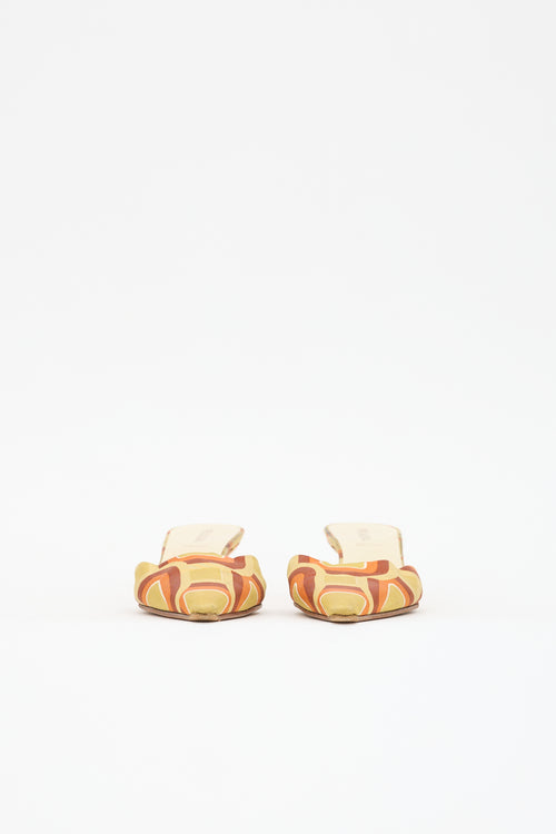 Prada Satin Pointed Toe Mule