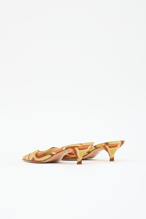 Prada Satin Pointed Toe Mule