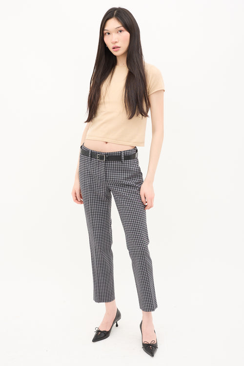 Prada Gingham Trouser